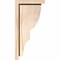 Ekena Millwork Ridgewood Smooth Corbel w/Backplate, Douglas Fir, 5 1/2"W x 8"D x 16"H COR06X08X16RID01SDF - alternate 3